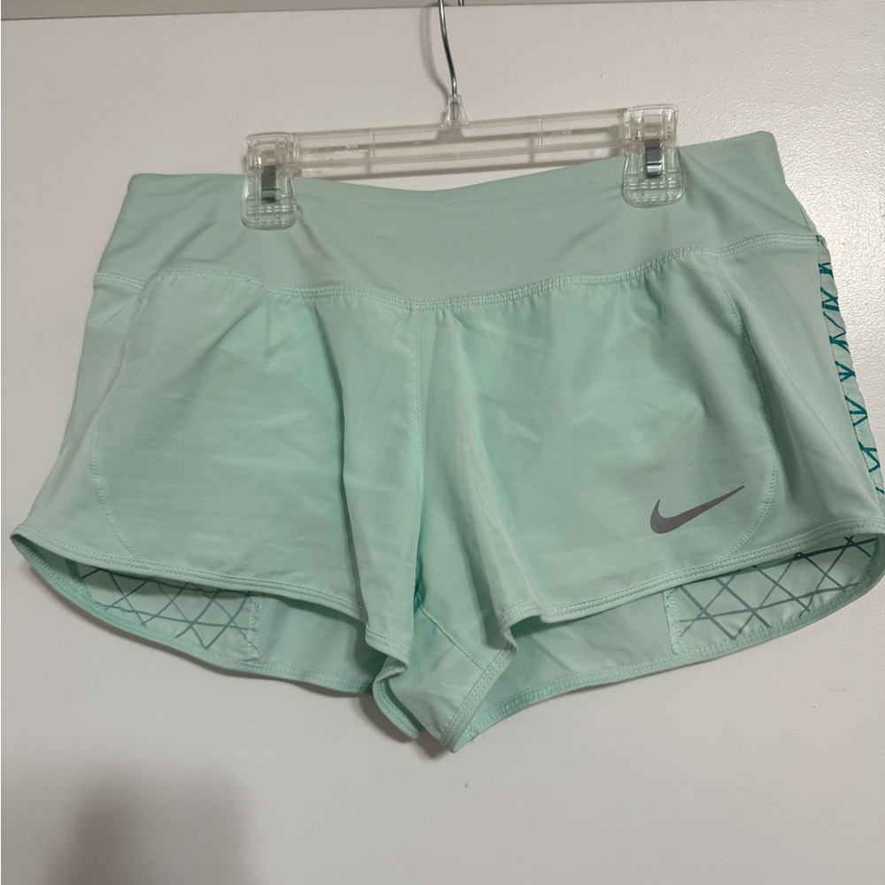 Nike Women's Light Green Athletic Shorts